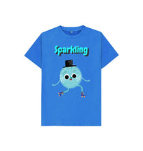 Load image into Gallery viewer, Bright Blue Sparkling T-shirt

