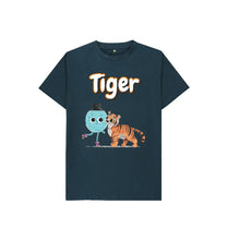 Load image into Gallery viewer, Denim Blue Tiger T-shirt
