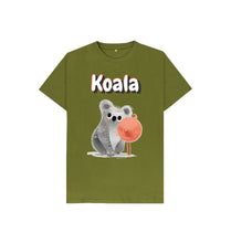 Load image into Gallery viewer, Moss Green Koala T-shirt
