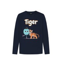 Load image into Gallery viewer, Navy Blue Tiger Long-sleeved
