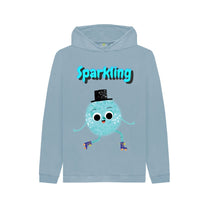 Load image into Gallery viewer, Stone Blue Sparkling Hoody
