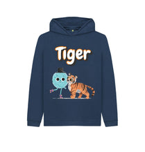Load image into Gallery viewer, Navy Blue Tiger Hoody
