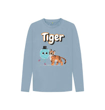 Load image into Gallery viewer, Stone Blue Tiger Long-sleeved
