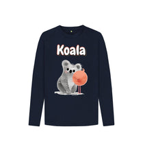 Load image into Gallery viewer, Navy Blue Koala Long-sleeved

