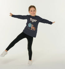 Load image into Gallery viewer, Organic Childrens Long-sleeved T-shirt (Tiger)
