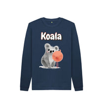 Load image into Gallery viewer, Navy Blue Koala Jumper
