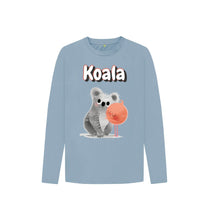 Load image into Gallery viewer, Stone Blue Koala Long-sleeved
