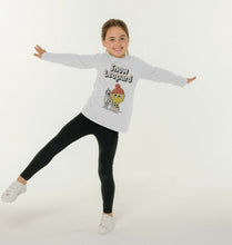 Load image into Gallery viewer, Organic Childrens Long-sleeved T-shirt (Snow Leopard)
