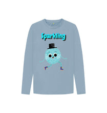 Load image into Gallery viewer, Stone Blue Sparkling Long-Sleeved

