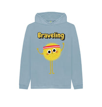 Load image into Gallery viewer, Stone Blue Braveling Hoody
