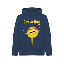 Load image into Gallery viewer, Navy Blue Braveling Hoody

