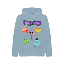 Load image into Gallery viewer, Stone Blue Tingalings Hoody
