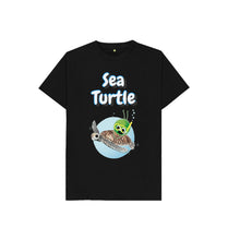 Load image into Gallery viewer, Black Sea Turtle T-shirt
