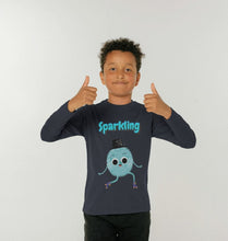 Load image into Gallery viewer, Organic Childrens Long-Sleeved T-shirt (Sparkling)

