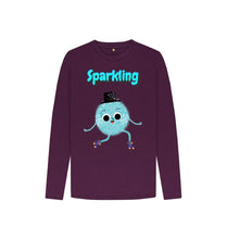 Load image into Gallery viewer, Purple Sparkling Long-Sleeved
