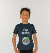 Load image into Gallery viewer, Organic Childrens T-shirt (Sea Turtle)
