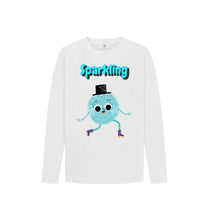 Load image into Gallery viewer, White Sparkling Long-Sleeved
