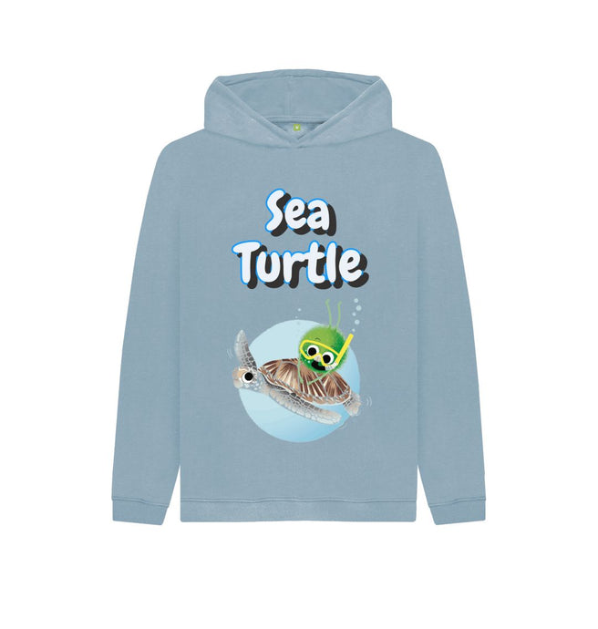Stone Blue Sea Turtle Hoody