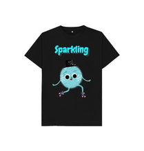 Load image into Gallery viewer, Black Sparkling T-shirt
