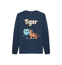 Load image into Gallery viewer, Navy Blue Tiger Jumper
