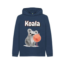 Load image into Gallery viewer, Navy Blue Koala Hoody

