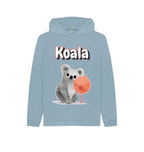 Load image into Gallery viewer, Stone Blue Koala Hoody
