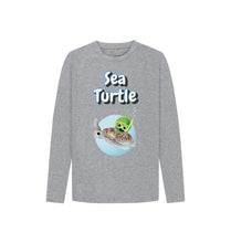 Load image into Gallery viewer, Athletic Grey Sea Turtle Long-sleeved
