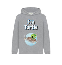 Load image into Gallery viewer, Athletic Grey Sea Turtle Hoody
